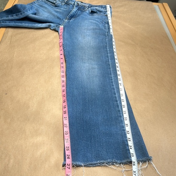 JustBlack Medium Blue Rough Hem Boot Cut Jean Sz 29 - Picture 5 of 14